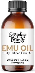 Pure Australian Emu Oil - All Natural 6X Refined for Face, Skin & Hair - 2 Fl Oz - Picture 1 of 5