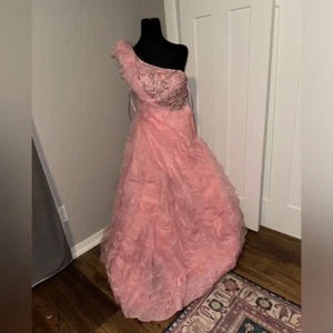 Mac Duggal One of a Kind Pink Tulle Dress 2 - Picture 1 of 11