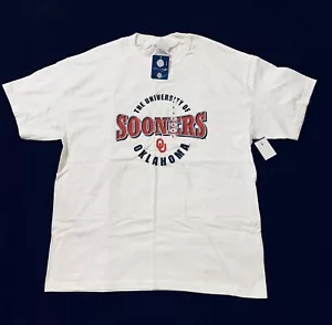 NEW NCAA Oklahoma Sooners White Logo SHIRT NCAA Mens L 42/44 Large - Picture 1 of 4