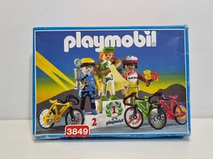 Playmobil 3849 Antiguo Set Ciclista Bici Bicicleta Carrera Carretera Corredor - Picture 1 of 5