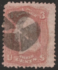Scott #65 3 Cent 1861-62 Cork Cancel 65SP24_16 - Picture 1 of 1