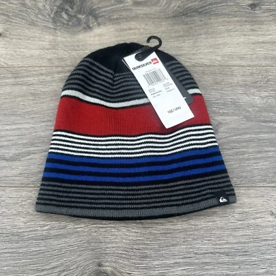 Gorro Quicksilver Treeble Juvenil OSFM Gris Rojo Rayas Foto 1 de 4