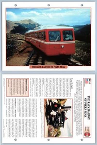 Rack Railway Of Pikes Peak - US Railroads - Legendary Trains Maxi Card - Picture 1 of 1