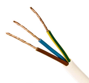 PVC kabel 2X0,50 H03VV-F Weiß - Picture 1 of 1