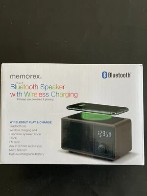 Altavoz/Reloj despertador/Cargador/Teléfono celular/negro Memorex Buetooth Foto 1 de 2