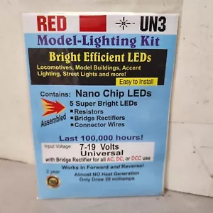 Nano Chip 5 helle LEDs mit 8" Magnetdraht Leitungen ROT 7-19V Evan Design UN3 - Bild 1 von 2