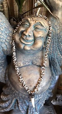 Moda Collar Colgante Cuerno Cuentas Largas Concha Hecho a Mano Foto 1 de 4