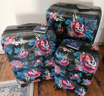 Vera Bradley 3 Piece Set Hardsided Luggage – Rose Foliage - NWT - Image 1 of 4
