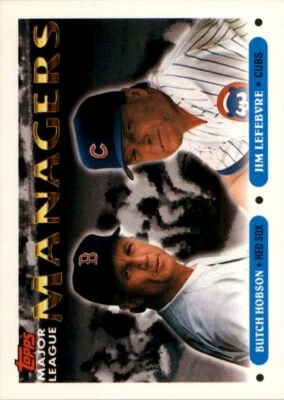 1993 Topps MLB Butch Hobson/Jim Lefebvre #502 - Image 1 of 2