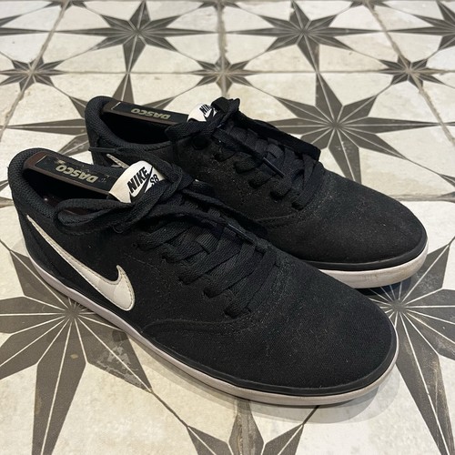 Scarpe da ginnastica Nike SB Check Solar nere bianche taglia UK 6 scarpe basse skater