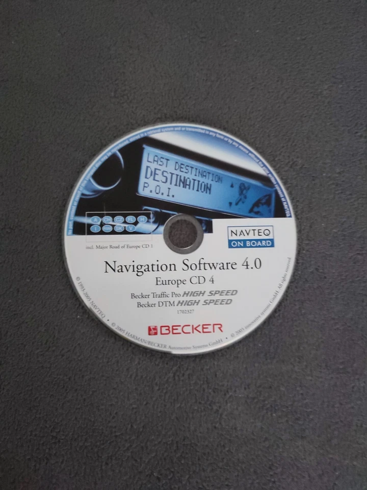 CD Navigation Becker Traffic Pro & DTM HIGHSPEED ÖSTERREICH SCHWEIZ ITALIA 2005 - Bild 1 von 1