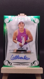 2023 Leaf Premier Edition Green Foil Catherine Parenteau  Auto # /15