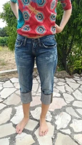 Pantacourt en jean occasion femme Meltin Pot bleu modèle Miriam Taille 36 - Imagen 1 de 6