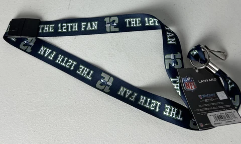 Seattle Seahawks THE 12TH FAN Lanyard Keyholder Chain Detachable Wincraft NFL Cover