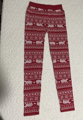 Leggings de oso polar rojo Glory descoloridos  Foto 1 de 3