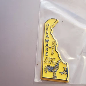 Delaware First State Refrigerator Magnet Dover State Outline approx. 2in - Picture 1 of 3