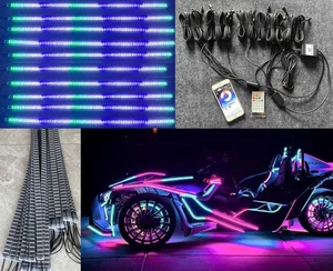 16PCS 2FT Brightest Dream Chasing Quad Row Strips Lights for Golf Cart Slingshot - Picture 1 of 6