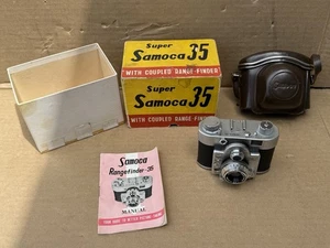 RARE Super Samoca 35 Rangefinder Camera with Original Box, Case, and Manual - Picture 1 of 10