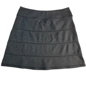 Athleta elastische Taille Pull-On Rock grau A-Linie Reißverschluss Taschen-Größe Small adrett - Bild 1 von 8