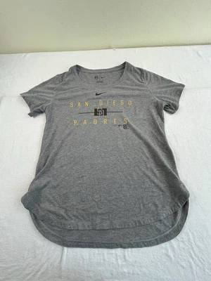 Nike San Diego Padres Wmns Sz Med Grey Dri Fit Arch Bottom Brand New $35 - Image 1 of 4