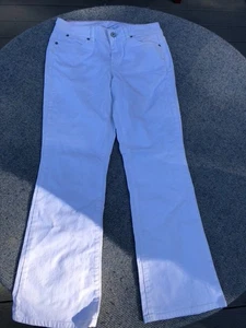 Talbots white jeans Curvy Boot Cut size 6 petite - Picture 1 of 4
