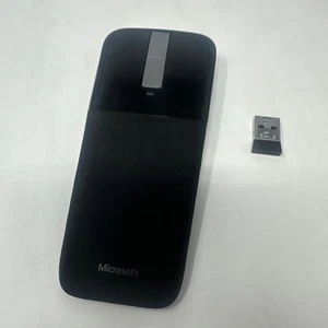 Microsoft Arc Touch Wireless Mouse X821929-001  Wireless w Dongle - Tested Work - Picture 1 of 10