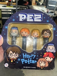 Harry Potter Pez 4er Set - Dumbledore Harry Hermine Ron mit Sammeldose - Bild 1 von 5