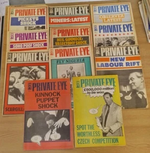 Eleven Issues Of Private Eye Magazine, 1984, #581, #583-#592 - Picture 1 of 24