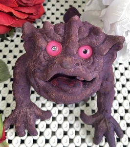 Vintage Mattel 1987 Boglins Purple Shlump Boink Rubber Hand Puppet Original - Picture 1 of 13