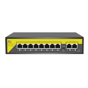 48V 8Puertos POE- Ethernet 10/100Mbps IEEE 802.3 Af/ para Cámara IP/CCTV-ÜBerw5721 - Imagen 1 de 7