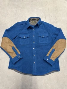 LL Bean Todd Snyder Wool Blue Shirt Jacket Shacket Herren L Russet Snap 23x29 - Bild 1 von 6
