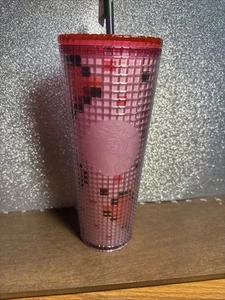 Starbucks Tazza Fredda San Valentino 2025 8 Bit Cuori 24 oz - Foto 1 di 5