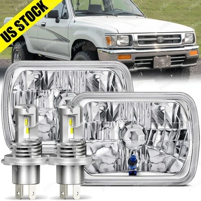 Faros reflectores LED 2x6" 5x7 pulgadas para Pon-tiac Firebird Fiero 1982-1988 Foto 1 de 4