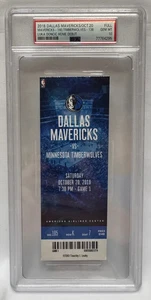 BOLETO COMPLETO DEBUT EN CASA DE LUKA DONCIC MAVERICKS 20/10/18 * ¡GEMA PSA COMO NUEVA 10!* LAKERS - Imagen 1 de 2