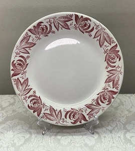 Sterling verglast Porzellan Ohio Restaurant Geschirr 1956 STR4 rot Speiseteller 9,75" - Bild 1 von 8