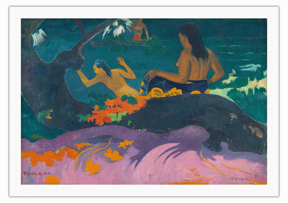 Fatata te Miti (by The Sea) - Tahiti French Polynesia - by Paul Gauguin c.1892 - Image 1 of 1