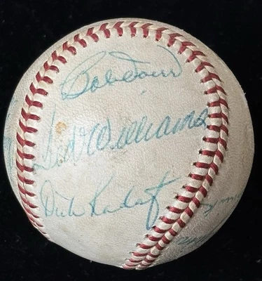 1963 Tony Conigliaro/Ted Williams/Yaz Signed A.L. Ball 13 Star Signatures JSA⚾️ - Image 1 of 4