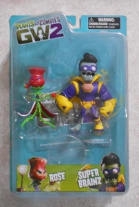 Diamond Select Plants vs Zombies GW 2 Rose vs. Super Brainz Action Figure Set - Picture 1 of 2