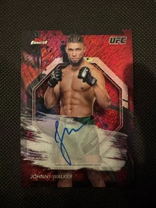 2024 Topps Finest UFC Johnny Walker Auto Red Shimmer Refractor #FA-JWR - Imagen 1 de 2