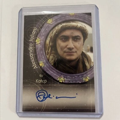 Stargate SG-1 Autograph Auto Card A83 Alessandro Juliani as Katep - Image 1 of 2