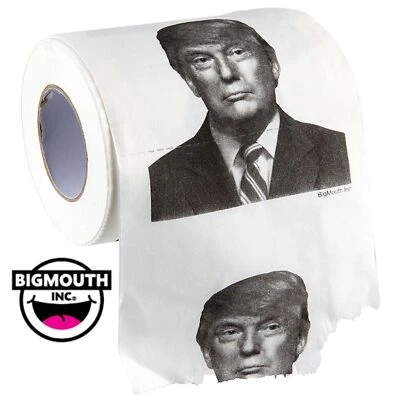 BIG MOUTH TOYS President Donald Trump Toilet Paper Roll - Bathroom Funny GaG Prank Party Joke