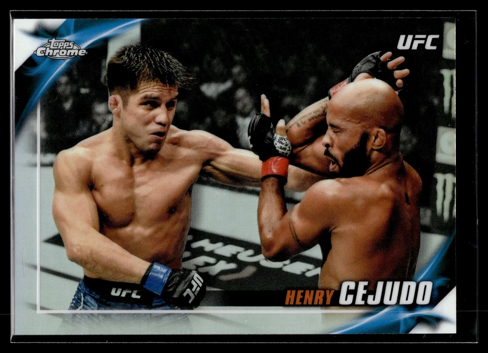 Henry Cejudo 2019 Topps Chrome UFC Knockout Refractor Card #UFCK-HC - Image 1 of 2