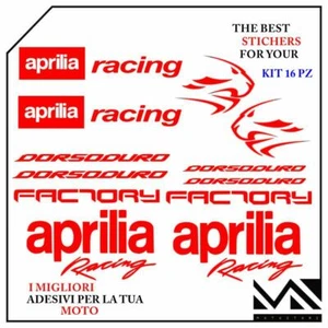 KIT ADESIVI stickers decal APRILIA DORSODURO 750 900 1200 MOTARD COLORE ROSSO - Foto 1 di 1