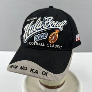 Vintage 2002 Hula Bowl Hook Loop Strapback Hat Cap Happy Shirts Hawaii Football - Imagen 1 de 16