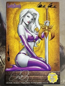 Lady Death Secrets We Effed Up Naughty Edition Mike Debalfo ltd to 99 3x signed - Picture 1 of 9