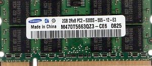 2GB HP Pavilion dv6000 Series PC2-5300 667MHz DDR2 Laptop/Notebook RAM Memory