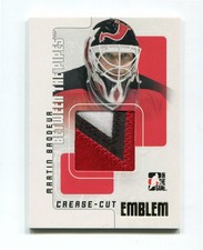 2007-08 Between The Pipes Crease-Cut Emblems 3 Clrs #CCE48 Martin Brodeur  /10