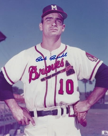 亲笔签名鲍勃·布尔 8 X 10 密尔沃基勇士队照片带真品证明  — 第 1/1 张图片