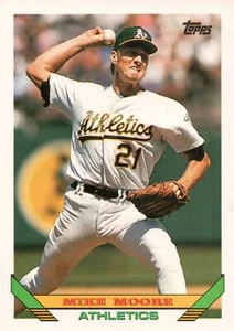 1993 Topps # 73 Mike Moore Oakland Athletics - Picture 1 of 2