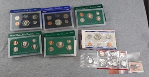 lot 6 Ensembles 1969 1971 1995 1996 États-Unis Ensembles d'épreuves dans des boîtes originales comme neuf - Photo 1/8